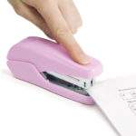 Stapler X5-25ps Less Effort (Candy Pink) - In use